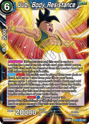 Image of Uub, Body Resistance (BT21-052) - Wild Resurgence Foil