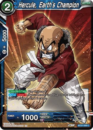 Image of Hercule, Earth's Champion (BT21-056) - Wild Resurgence Foil