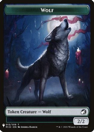 Image of Wolf // Soldier Double-Sided Token (LIST-13 // 2) - The List Reprints