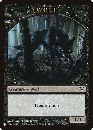 Image of Wolf // Cat Double-Sided Token (LIST-6 // 11) - The List Reprints