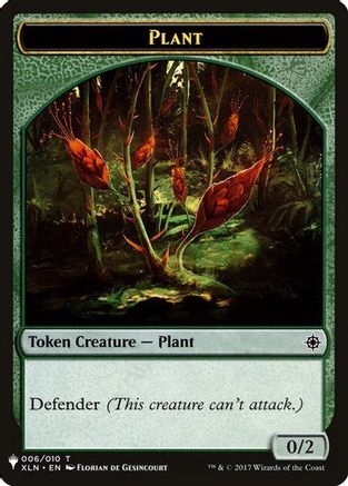 Image of Plant // Emblem - Chandra, Roaring Flame Double-Sided Token (LIST-6 // 14) - The List Reprints