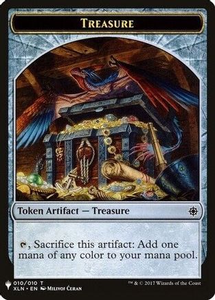 Image of Treasure // Golem Double-sided Token (LIST-10 // 25) - The List Reprints