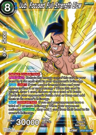 Image of Uub, Focused Full-Strength Blow (BT21-051) - Wild Resurgence Foil