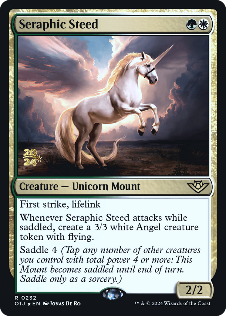 Image of Seraphic Steed (PRE-232) - Outlaws of Thunder Junction Promos Foil