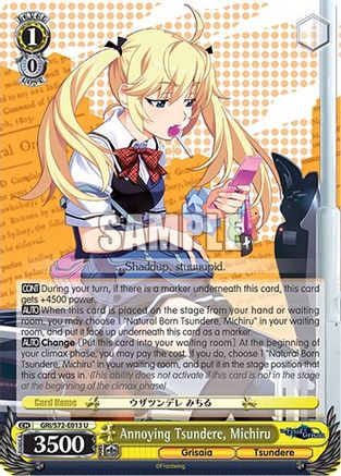 Image of Annoying Tsundere, Michiru (GRI/S72-E013 U) - The Fruit of Grisaia