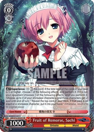 Image of Fruit of Remorse, Sachi (SR) (GRI/S72-E052S SR) - The Fruit of Grisaia