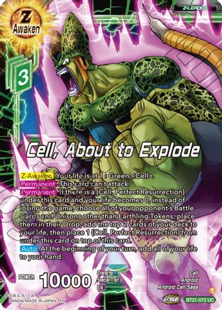 Image of Cell, About to Explode (BT21-072) - Wild Resurgence Foil