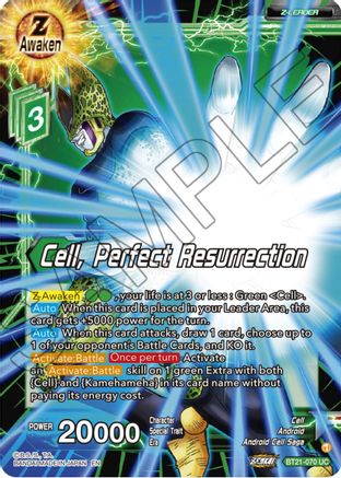 Image of Cell, Perfect Resurrection (BT21-070) - Wild Resurgence Foil