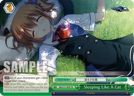 Image of Sleeping Like A Cat (GRI/S72-TE09 TD) - The Fruit of Grisaia