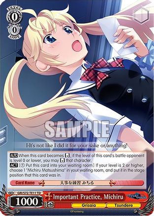 Image of Important Practice, Michiru (GRI/S72-TE11 TD) - The Fruit of Grisaia