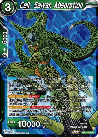 Image of Cell, Saiyan Absorption (BT21-090) - Wild Resurgence Foil