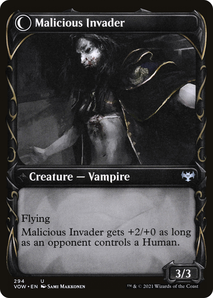 Image of Innocent Traveler (Showcase) (VOW-294) - Innistrad: Crimson Vow: (Showcase, Double Faced Transform)