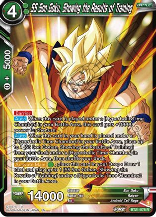 Image of SS Son Goku, Showing the Results of Training (BT21-078) - Wild Resurgence Foil