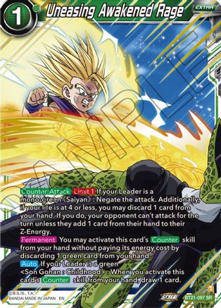 Image of Uneasing Awakened Rage (BT21-097) - Wild Resurgence Foil