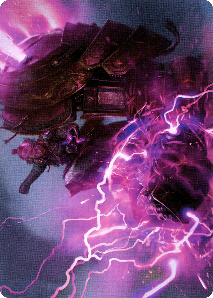 Image of Voltage Surge // Voltage Surge (ANEO-015) - Neon Dynasty Art Series (Borderless) Foil