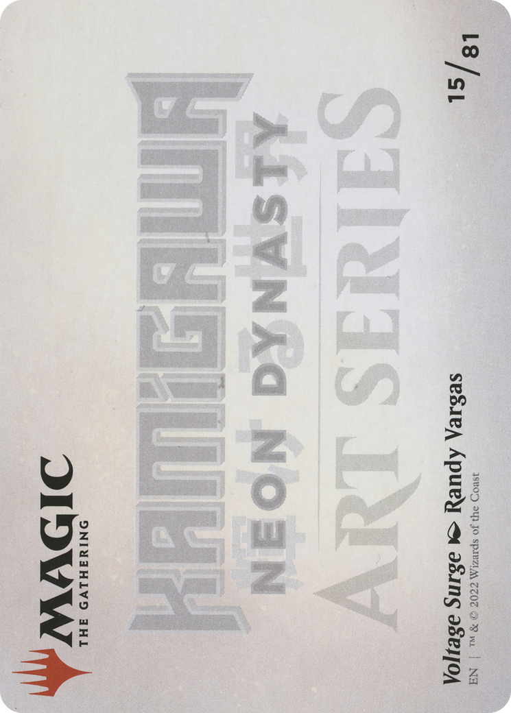 Image of Voltage Surge // Voltage Surge (ANEO-015) - Neon Dynasty Art Series (Borderless) Foil