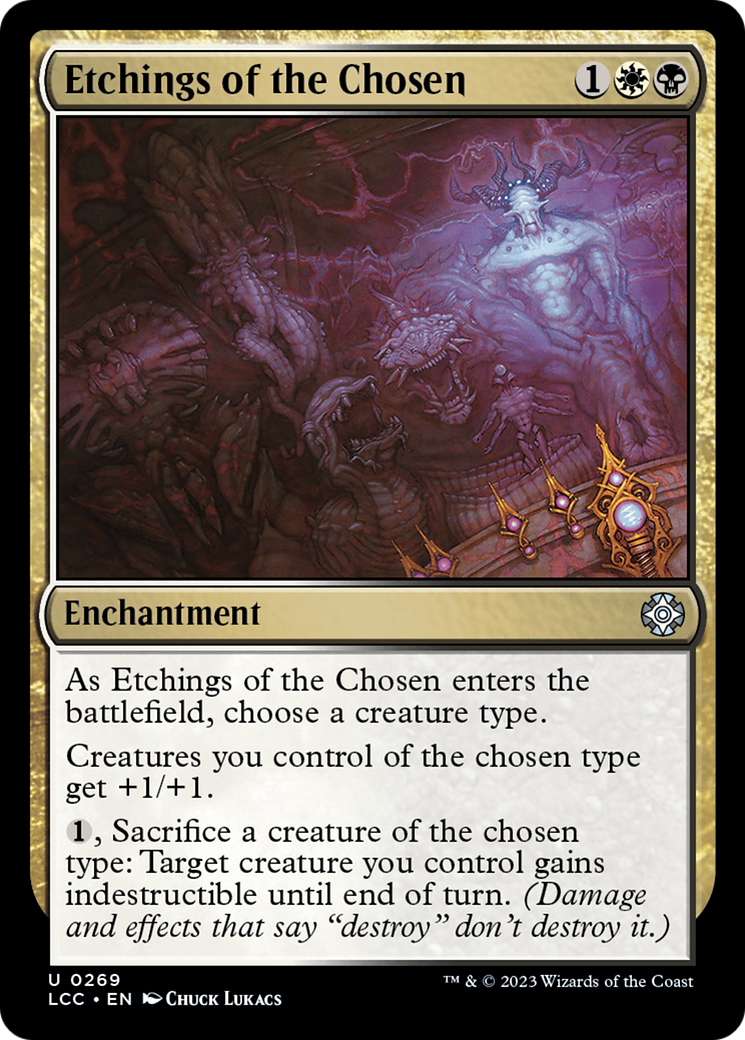Image of Etchings of the Chosen (LCC-269) - The Lost Caverns of Ixalan Commander