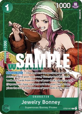 Image of Jewelry Bonney (Tournament Pack Vol. 3) [Winner] (ST02-007) - One Piece Promotion Cards Foil