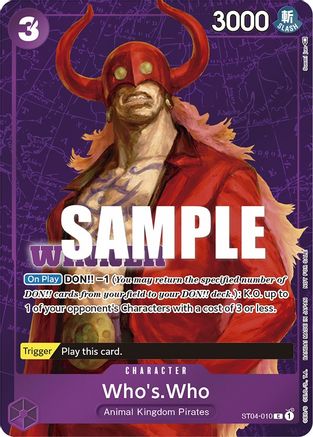 Image of Who's.Who (Tournament Pack Vol. 3) [Winner] (ST04-010) - One Piece Promotion Cards Foil
