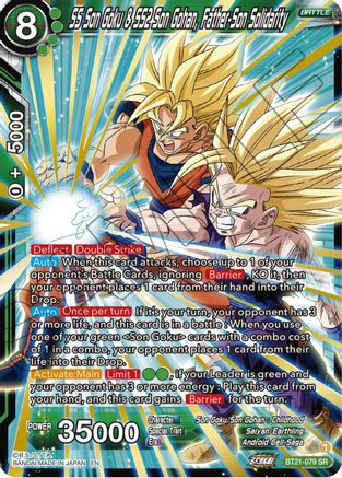 Image of SS Son Goku & SS2 Son Gohan, Father-Son Solidarity (BT21-079) - Wild Resurgence Foil