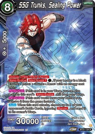 Image of SSG Trunks, Sealing Power (BT21-134) - Wild Resurgence