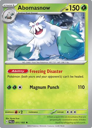 Image of Abomasnow 011/193  - Holofoil SV02 Paldea Evolved - Rare