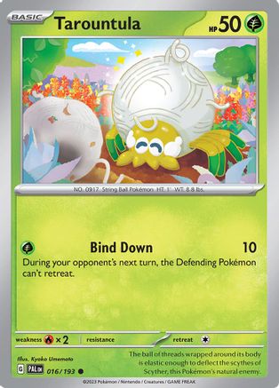 Image of Tarountula 016/193  - Reverse Holofoil SV02 Paldea Evolved - Common