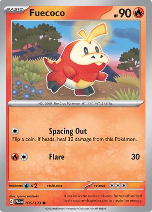 Image of Fuecoco 035/193  SV02 Paldea Evolved - Common