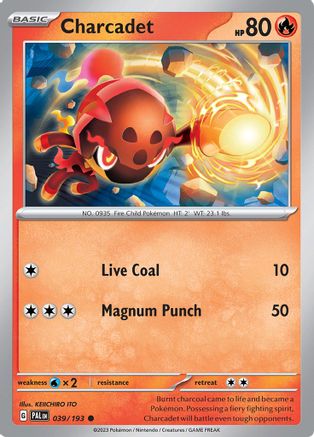 Image of Charcadet 039/193  SV02 Paldea Evolved - Common