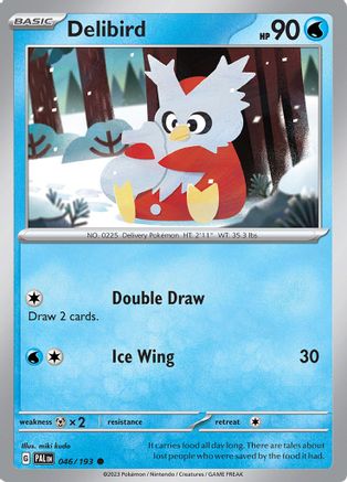 Image of Delibird 046/193  - Reverse Holofoil SV02 Paldea Evolved - Common