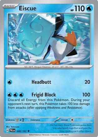 Image of Eiscue 048/193  SV02 Paldea Evolved - Uncommon
