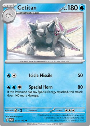 Image of Cetitan 055/193  SV02 Paldea Evolved - Uncommon
