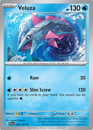 Image of Veluza 056/193  - Holofoil SV02 Paldea Evolved - Rare