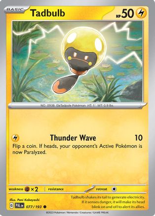 Image of Tadbulb 077/193  SV02 Paldea Evolved - Common