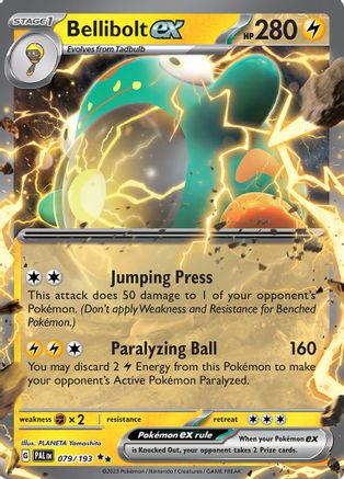 Image of Bellibolt ex 079/193  - Holofoil SV02 Paldea Evolved - Double Rare
