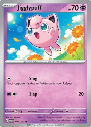 Image of Jigglypuff 083/193  SV02 Paldea Evolved - Common