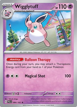 Image of Wigglytuff 084/193  - Holofoil SV02 Paldea Evolved - Rare