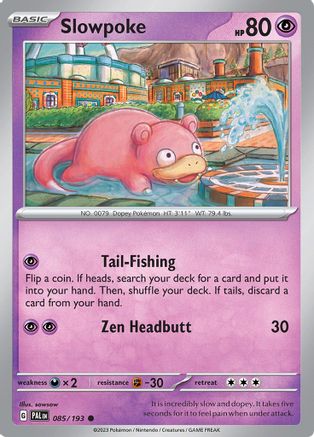 Image of Slowpoke 085/193  SV02 Paldea Evolved - Common