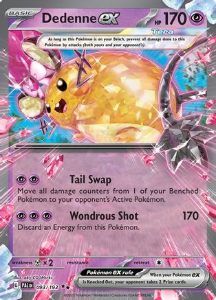 Image of Dedenne ex 093/193  - Holofoil SV02 Paldea Evolved - Double Rare
