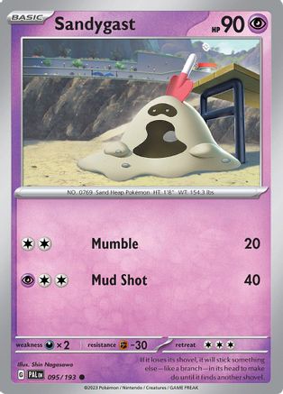 Image of Sandygast 095/193  SV02 Paldea Evolved - Common