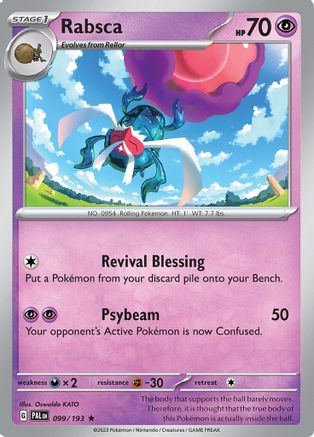 Image of Rabsca 099/193  - Holofoil SV02 Paldea Evolved - Rare
