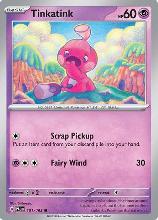Image of Tinkatink 101/193  SV02 Paldea Evolved - Common