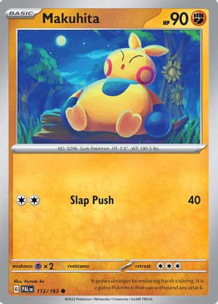 Image of Makuhita 112/193  - Reverse Holofoil SV02 Paldea Evolved - Common