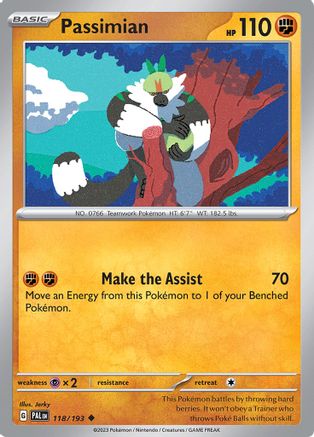 Image of Passimian 118/193  SV02 Paldea Evolved - Uncommon