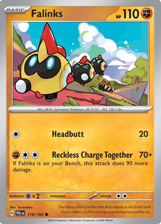 Image of Falinks 119/193  - Reverse Holofoil SV02 Paldea Evolved - Common
