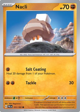 Image of Nacli 121/193  SV02 Paldea Evolved - Common