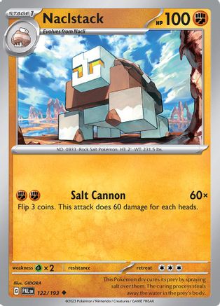 Image of Naclstack 122/193  SV02 Paldea Evolved - Uncommon
