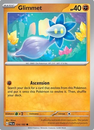 Image of Glimmet 124/193  SV02 Paldea Evolved - Common