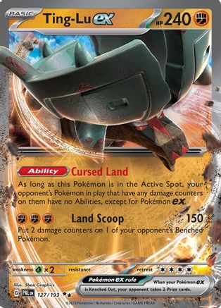 Image of Ting-Lu ex 127  - Holofoil SV02 Paldea Evolved - Double Rare