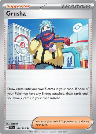 Image of Grusha 184/193  - Reverse Holofoil SV02 Paldea Evolved - Uncommon